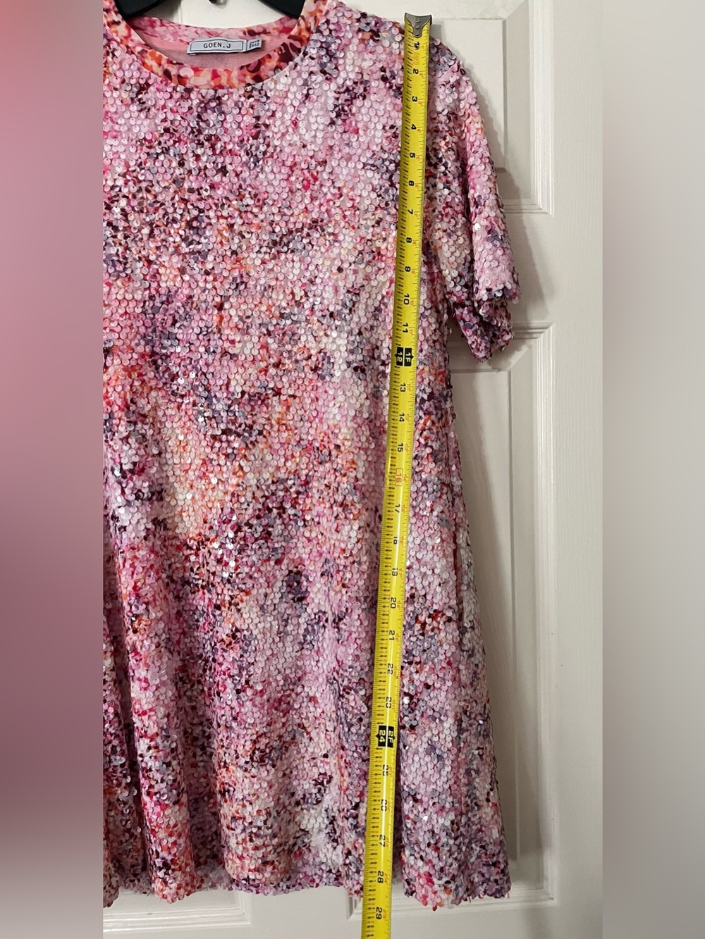 Goen.J Multicolor Sequin Swingy Shift Dress - Picture 11 of 13